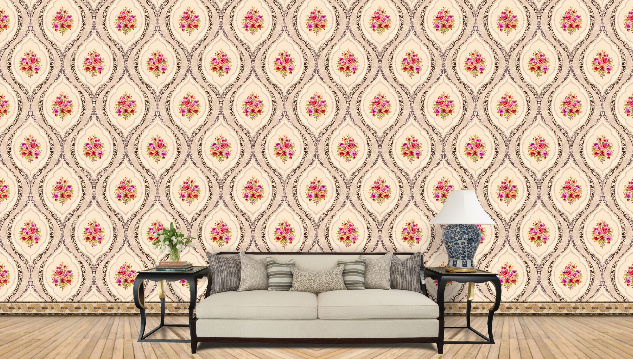 Pattern Classical Luxury Fashioned Damask Ornament Wallpaper Free Download