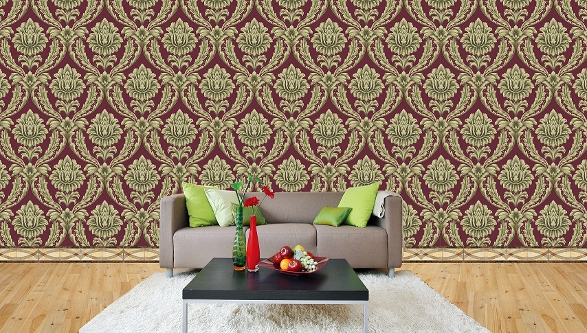 Classic Damask Seamless Pattern Wall Wallpaper Free Download
