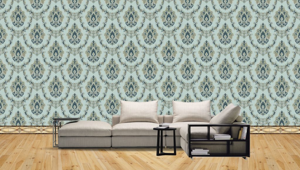 Paisley Style Flower Pattern Wall Wallpaper Free Download