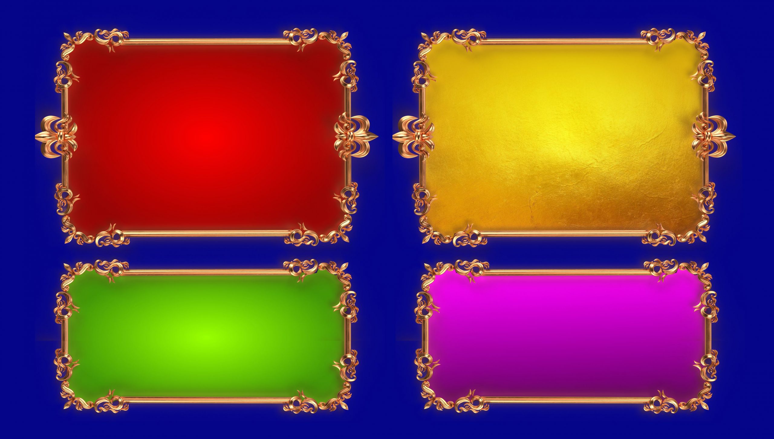 Classic Gold Rectangular Vintage Frame Shapes Free Download