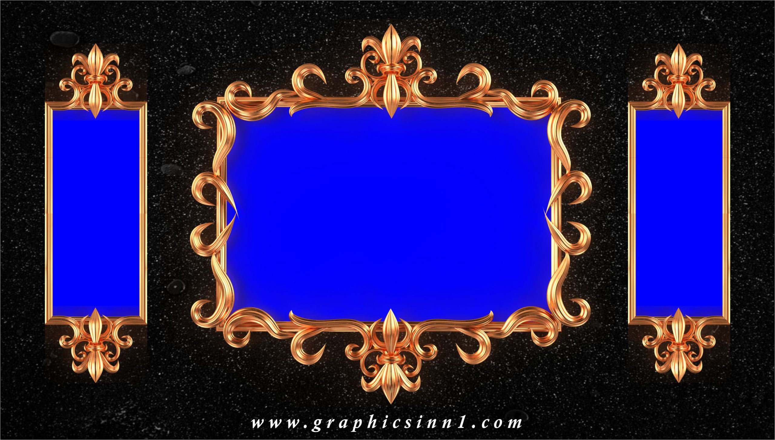 3d vector shapes frame