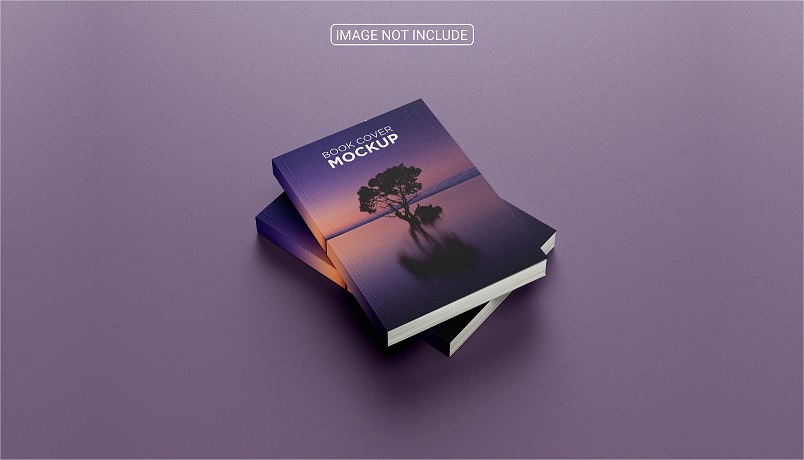Minimalist Book Cover Mockup PSD Free Download