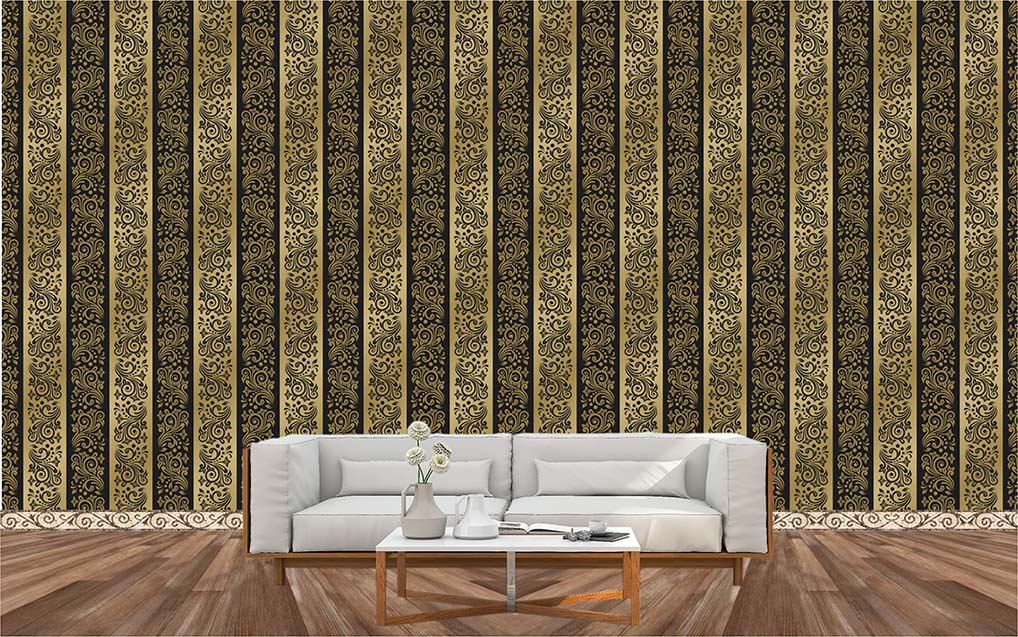 Floral 3D Palling PVC Flex Wallpapers Free Download