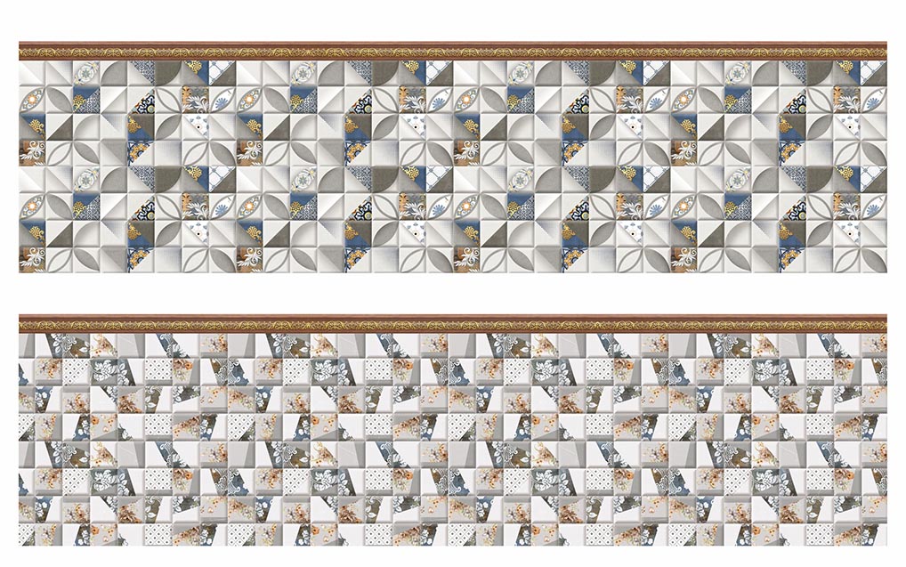 3D Art Decor Tile Wall Wallpaper Borders Free Download
