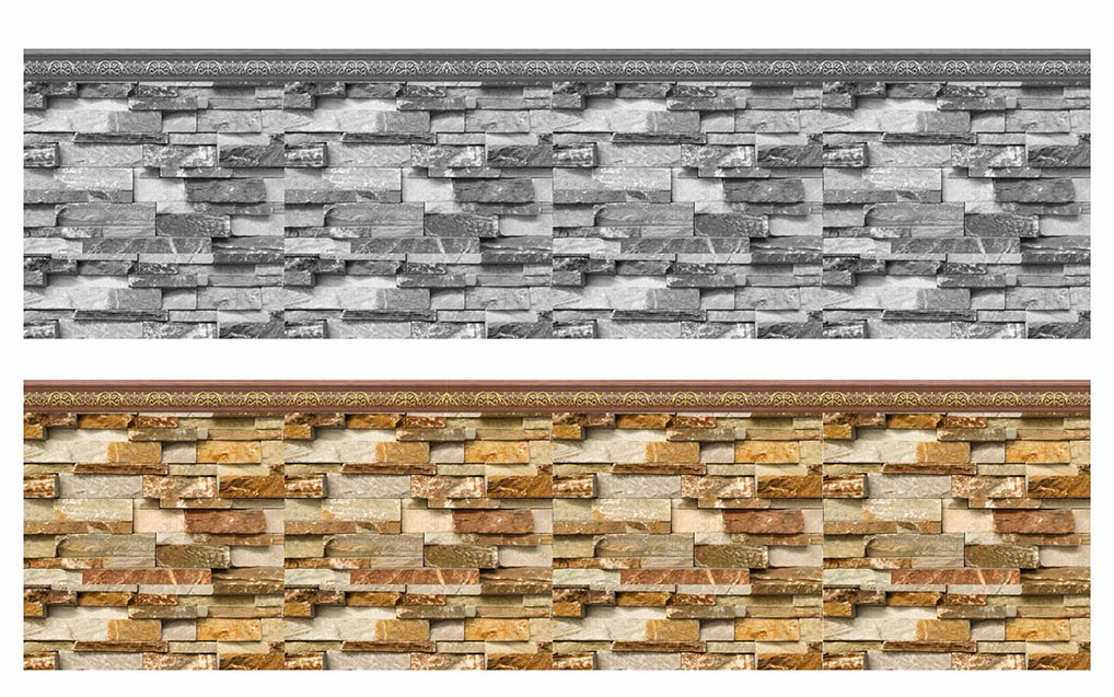 3D Gold Stone Wall Wallpaper Borders Free Download