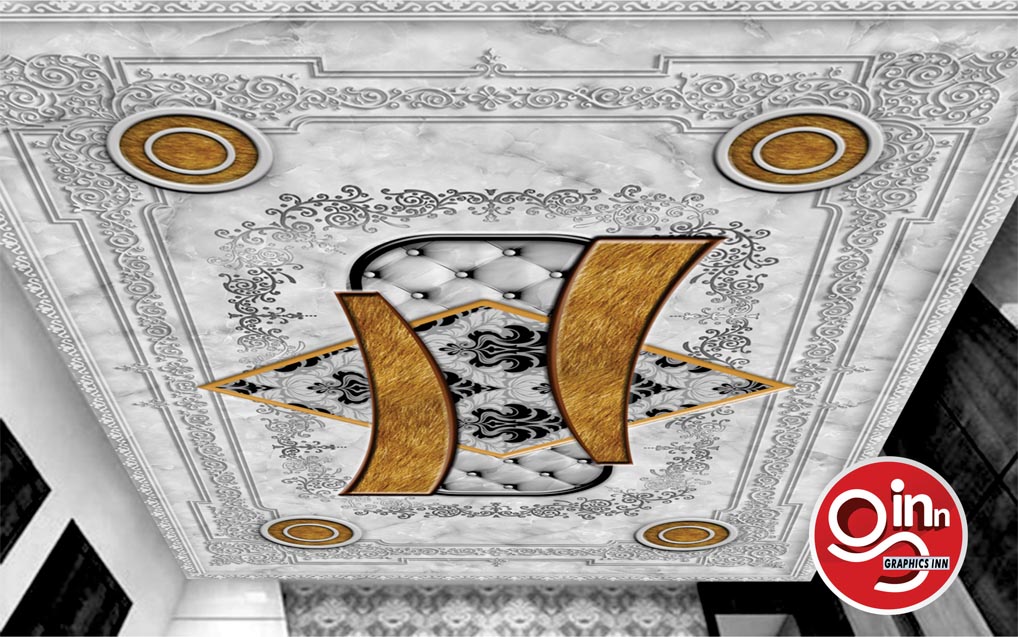 Ceiling Wallpaper for Room, 3D Wallpaper, Flex Roof Wall Wallpaper