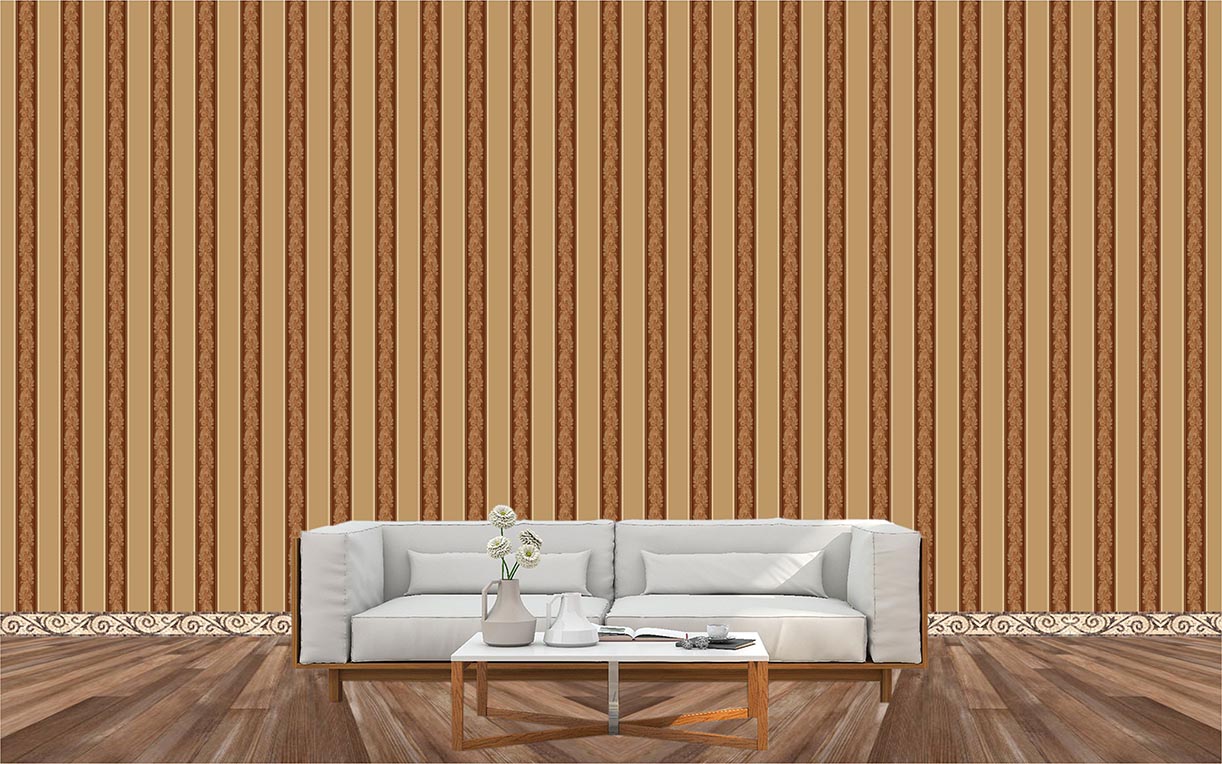 3D PVC Wall Wallpaper, Golden Palling Wallpaper Free Download