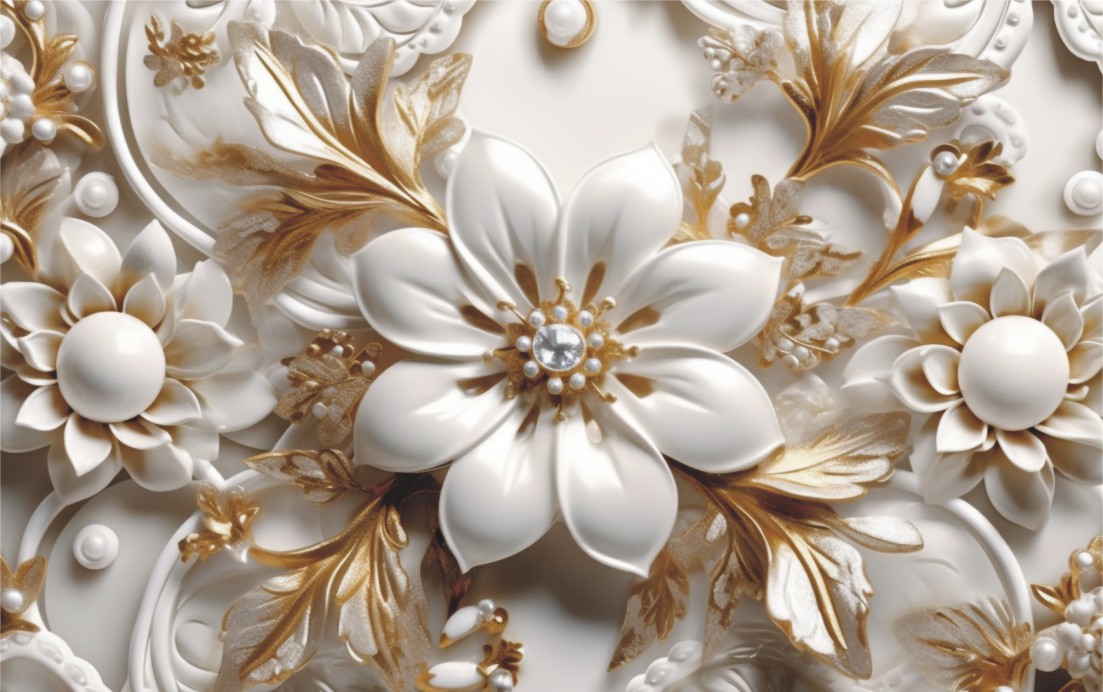 Close up Tile with Flower Design it Free Download