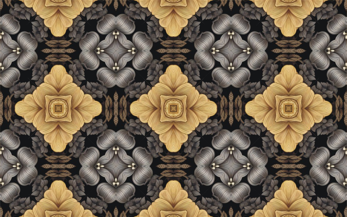 Seamless Background Pattern Embroidery Floral Decorative Ornament