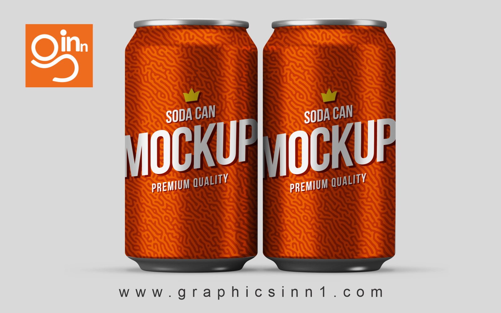 Realistic Soda Can Mockup