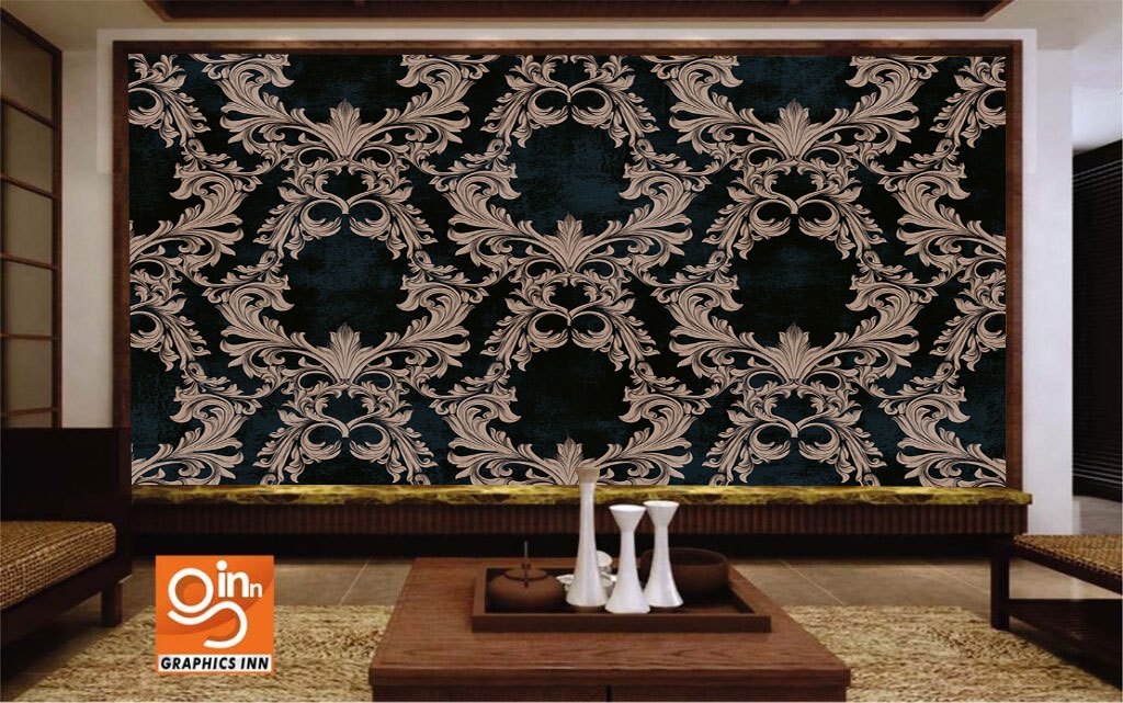 Black Middle Eastern Style Vintage Background